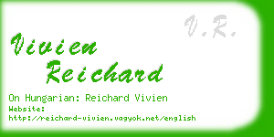 vivien reichard business card